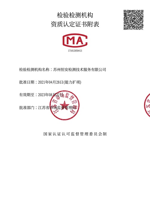 广告牌检测资质认定证书